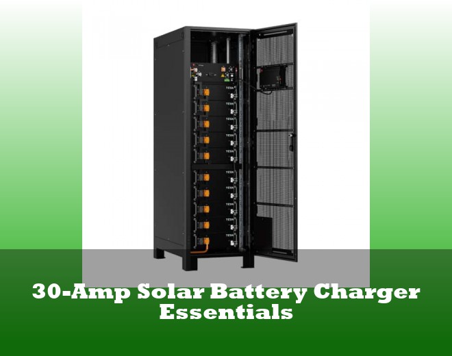 30-Amp Solar Battery Charger Essentials